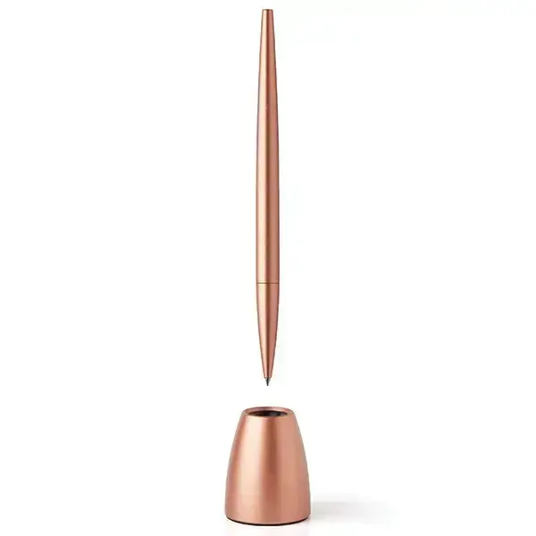 Lexon Scribalu Pen with Base soft gold LS64P1 Photo