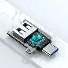 Joyroom USB 3.2 Gen 1 (Male) - USB Type C (Female) adapter black (S-H151 Black) Фото num