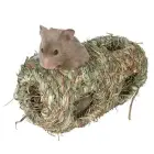 Аксессуары для грызунов : Trixie Grass Nest : соломенный домик, 10*19 см Фото num