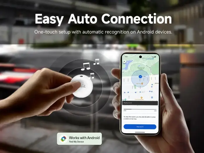 Lifemate GPS Bluetooth LifeTag Tracker HD-P16-3 Android + keyring white Foto 11