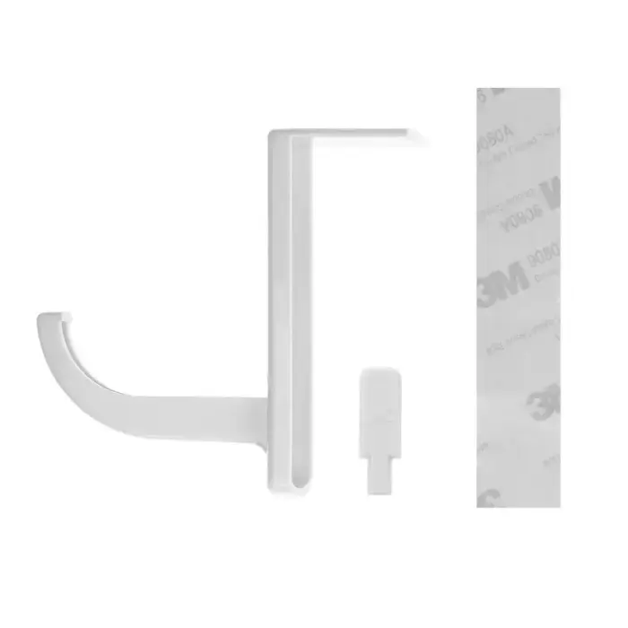 Headphone holder for the monitor white Photo