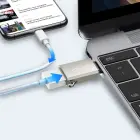 Joyroom S-H151 USB-C (male) | USB-A (female) Adapter with Lanyard Eyelet - Silver Фото num