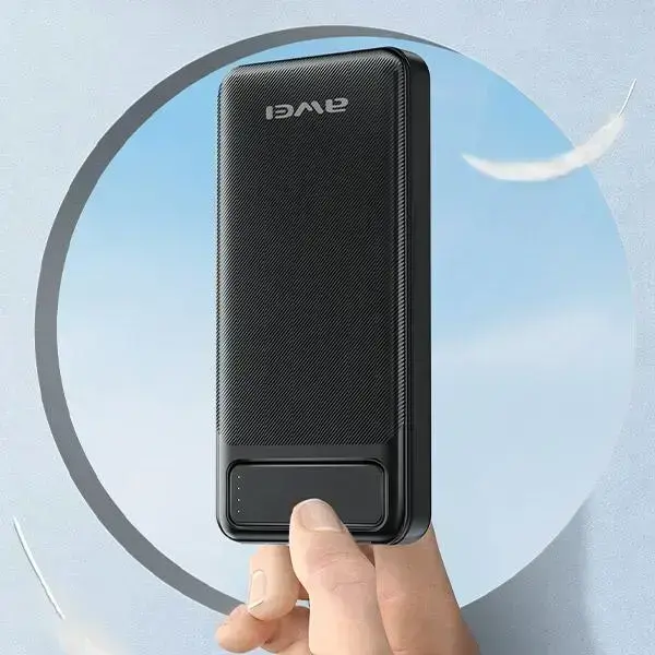 AWEI P5K external battery (powerbank) | 10000 mAh | 10.5W | USB-A | black Photo
