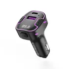 XO transmiter FM BCC12 Bluetooth MP3 car charger 3,1A black Фото num