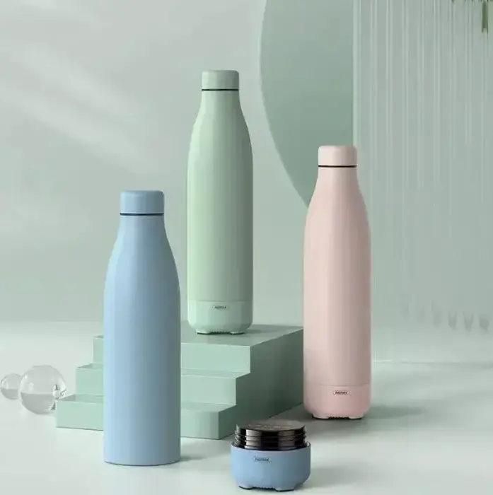THERMOS WITH WIRELESS SPEAKER 500ML RB-M5 BLUETOOTH 5.0 PINK/PINK Photo