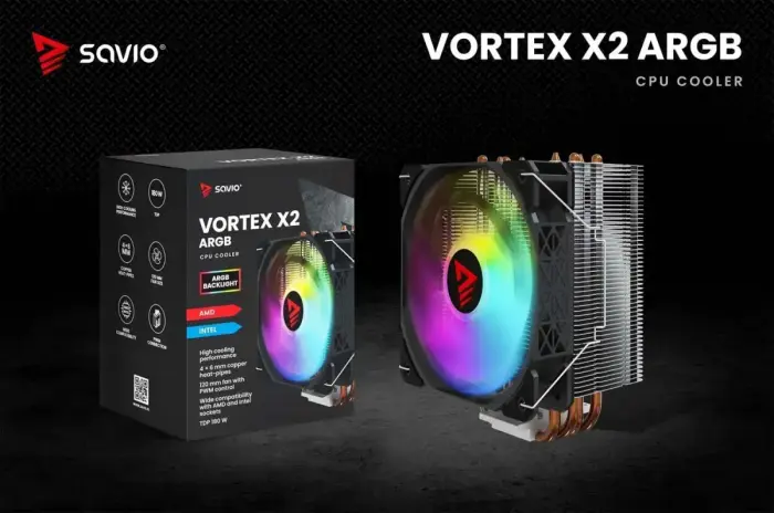 CPU Cooler VORTEC X2 ARGB Photo