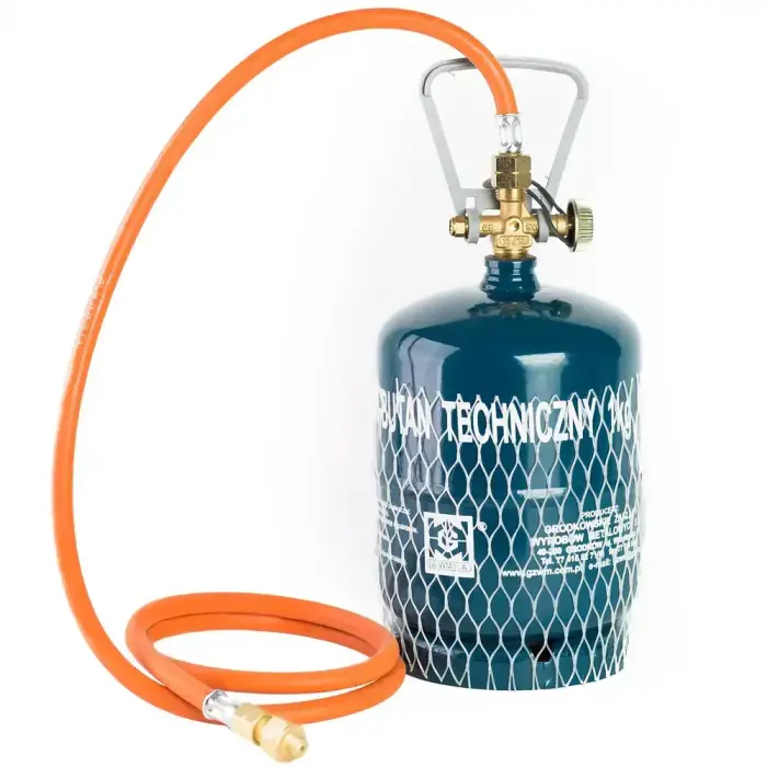 Reduction connection to a tourist gas cylinder G 3/8" L - 7/16" hose 1.5 m Foto 6