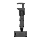 Adjustable car rearview mirror holder for smartphone black Foto 9
