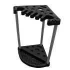Dārza darbarīku turētājs stūra Corner Tool Rack melns Foto 7