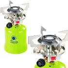 Gas camping stove with punctured gas cartridges FOCUS piezo igniter 1.4kW Foto 1
