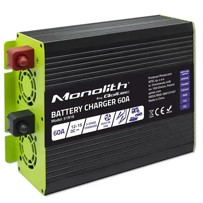 Charger for LiFePO4 AGM GEL SLA batteries 60A 1 Photo
