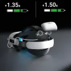 BoboVR E3 Pro Head Strap with Battery for Meta Quest 3 and 3S - White and Black Фото num