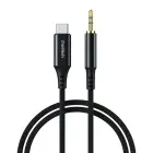 Choetech AUX006 USB-C | mini jack 3.5mm cable 1 m - black Foto 1