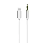Cable AUX Lightning (male) to Jack 3,5 mm (male) white Photo