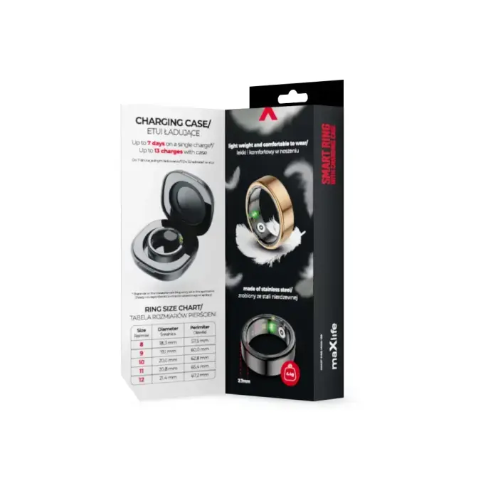 Maxlife smart ring MXSR-100 gold size 12 Photo