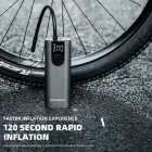 Rockbros 42720001001 Electric Bike Pump with LED Display + USB-C - USB-A Cable - Black Фото num