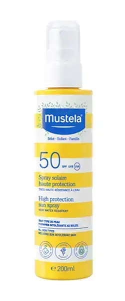 Mustela High Protection Sun Spray for Children and Families SPF50 200 Ml Foto 2