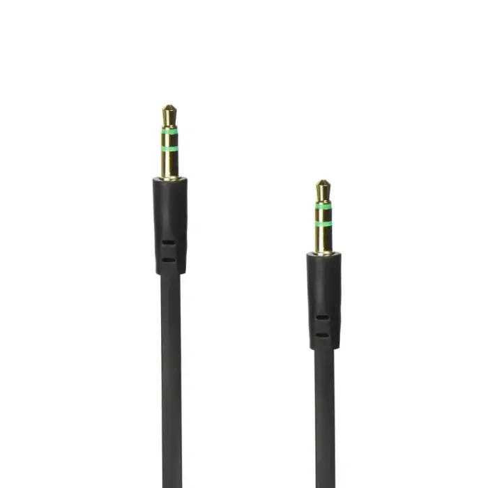 Cable AUX Jack 3,5 mm (male) to Jack 3,5 mm (male) BOX 1 m black  Photo