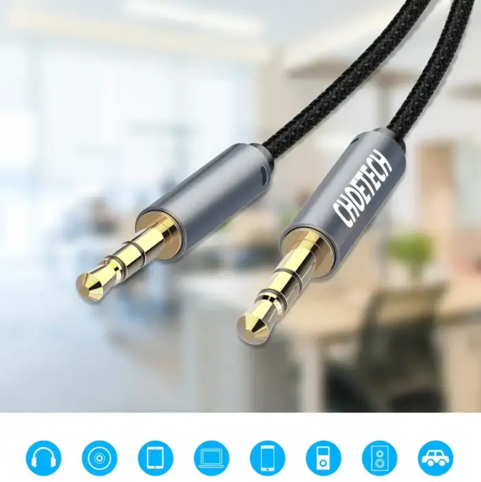 Choetech AUX002 cable mini jack 3.5mm (male) | mini jack 3.5mm (male) 1.2m - black Foto 11
