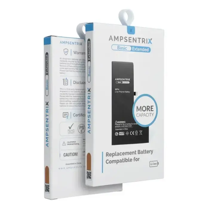  AmpSentrix Basic battery for iPhone 15 (high capacity 3600 mAh) Фото num