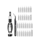 JAKEMY JM-8189A 32in1 Screwdriver with Precision Tweezers (Black) Foto 2