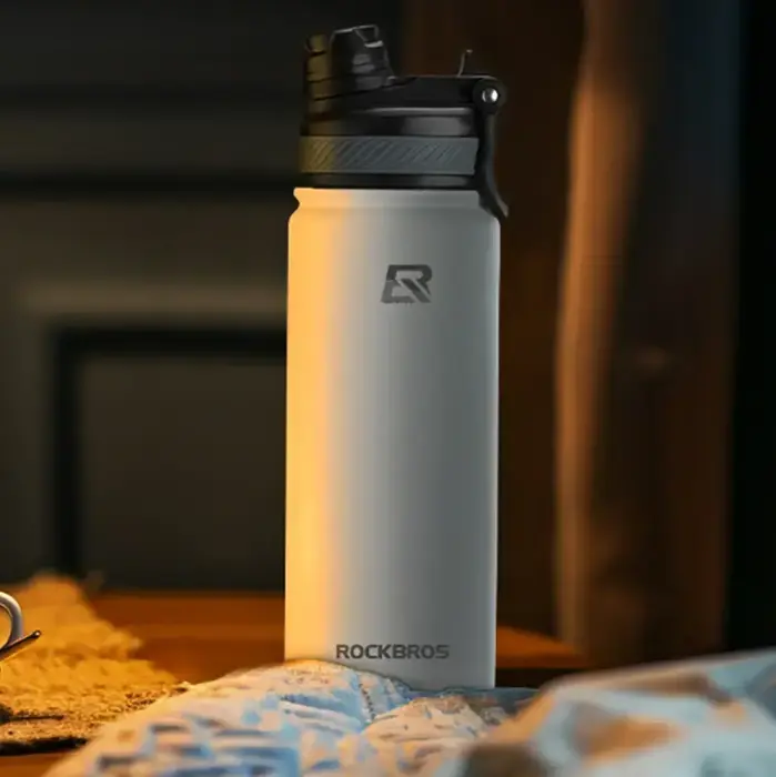 Rockbros 35210029005 thermal bicycle bottle for drinks 550 ml - white Foto 10