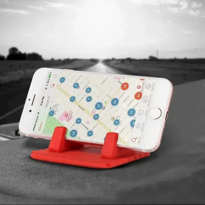 Silicone Car Phone Holder Dashboard Desktop Stand black Foto 5