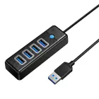 Orico Hub USB to 4x USB 3.0, 5 Gbps, 0.15m (Black) Фото num