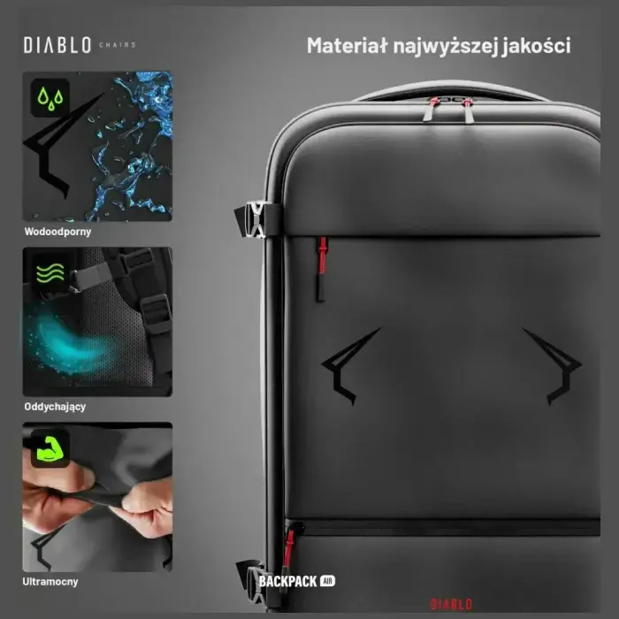 Multifunctional vacuum backpack Diablo Chairs Backpack Air black Photo