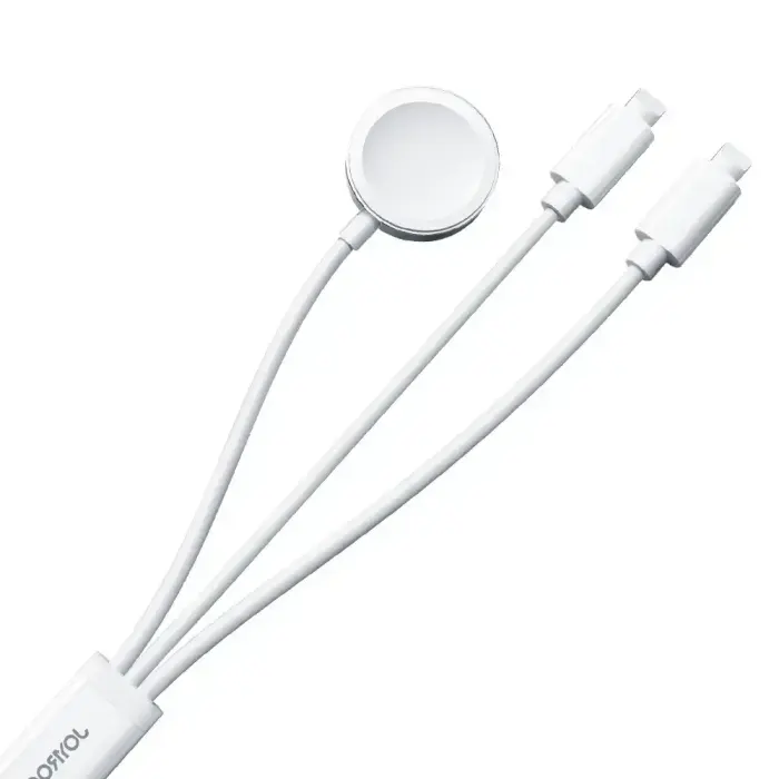 Joyroom S-IW007 3-in-1 cable USB-A magnetic charger - Lightning 1.2m - white Foto 2