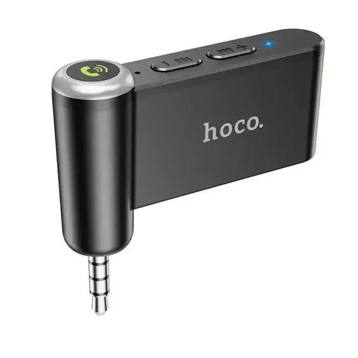 Wireless car receiver Hoco AUX Bluetooth Jack 3,5 mm E58 black Photo
