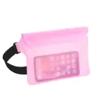 Waterproof bag for mobile phone with belt clip rose Фото num
