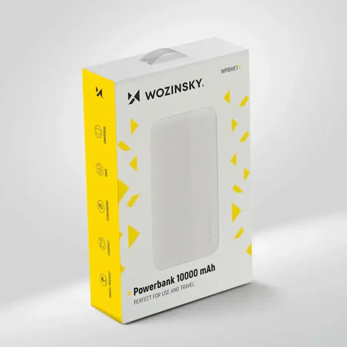 Wozinsky внешний аккумулятор (powerbank) Li-Po 10000mAh 2 x USB белый (WPBWE1) Фото num