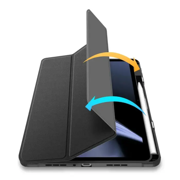 Dux Ducis Toby Armored Flip Smart Case for Oppo Pad with Stylus Holder Black Фото num