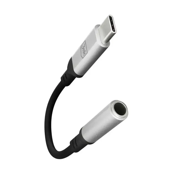 3mk USB-C adapter - 3.5 mm minijack - silver Photo