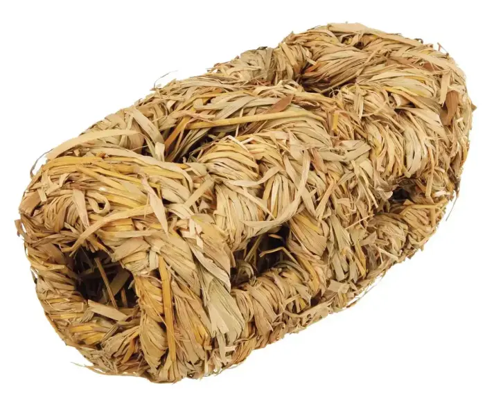 Аксессуары для грызунов : Trixie Grass Nest : соломенный домик, 10*19 см Фото num