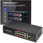 Qoltec FAST Ethernet PoE SWITCH 8x RJ45 PoE 2x RJ45 Uplink 1x SFP | 120W | 1000 Mb Photo
