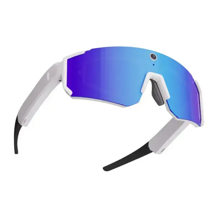 Colmi V06 AI White Sports Sunglasses (with blue lenses) Фото num