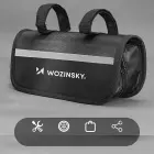 Wozinsky WMZ-01N tool kit, 16-in-1 bicycle multitool, pump, wrenches, inner tube kit - black Фото num