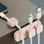 UNIQ Pod Mag magnetyczny organizer do kabli + baza różowy|blush pink Foto 3