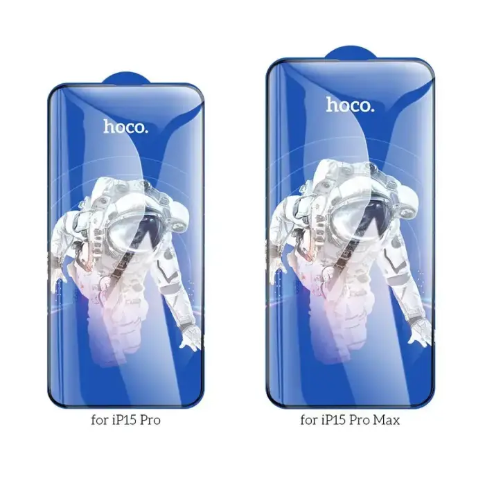 Tempered glass to iPhone 15 PRO Hoco HD 5D Guardian shield 10 pcs G14 black Foto 2