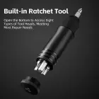 Rockbros 42320010001 Bicycle Pump Hand + Screwdriver - Black Фото num