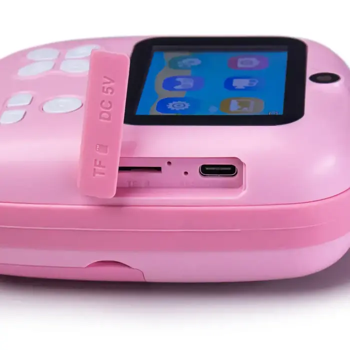 Mini Thermal Printer for Kids with Camera and Camcorder - Pink Фото num