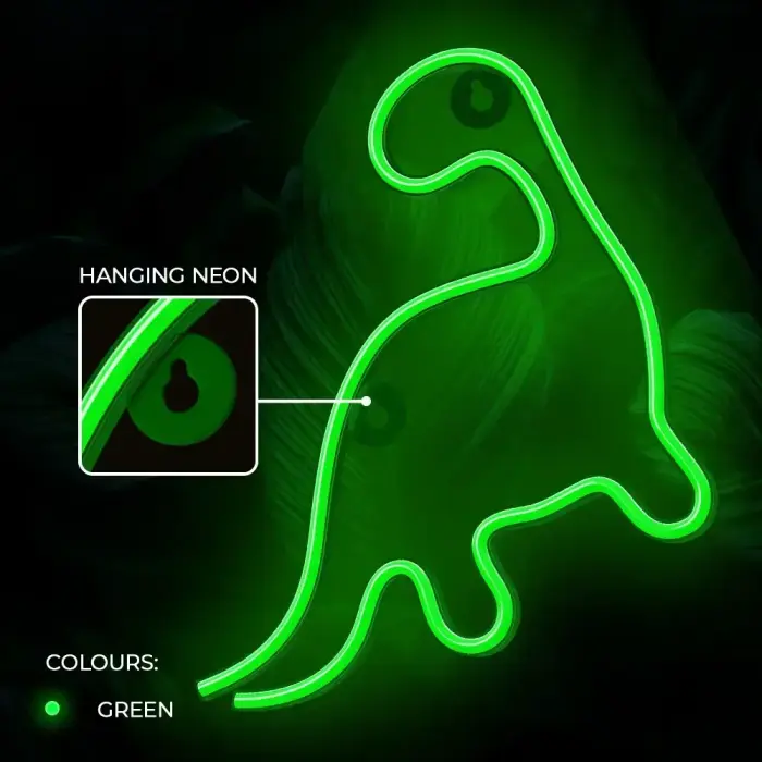 Neon LED Light DINOSAUR green NNE01 Neolia Foto 5