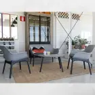 Комплект садовой мебели Luxor Lounge Set светло-серый/серый Фото num