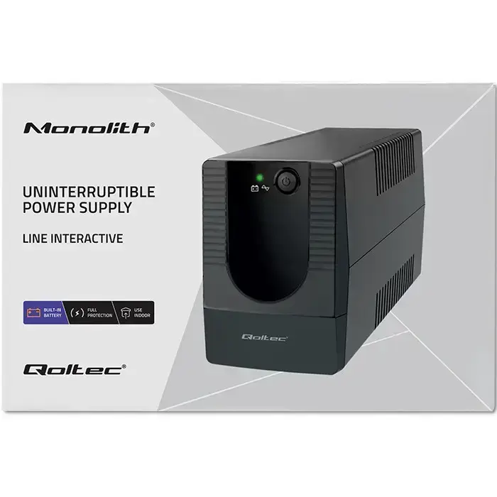 Qoltec Uninterruptible Power Supply UPS Line Interactive | Monolith | 650VA | 360W Foto 11