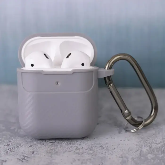 Carbon case for Airpods | Airpods 2 grey Foto 6