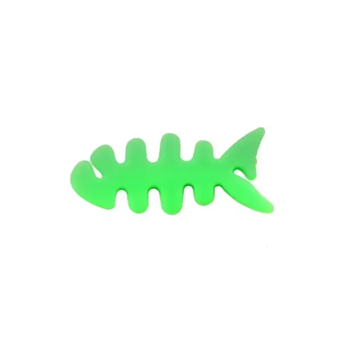Fish-shaped headphone cable wrap - green Фото num