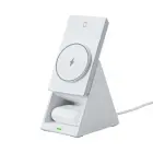 Choetech T600 15W 3in1 induction charging station - white Foto 3