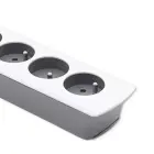 Qoltec Power strip | 5 sockets | 1.8m | White-grey Foto 7